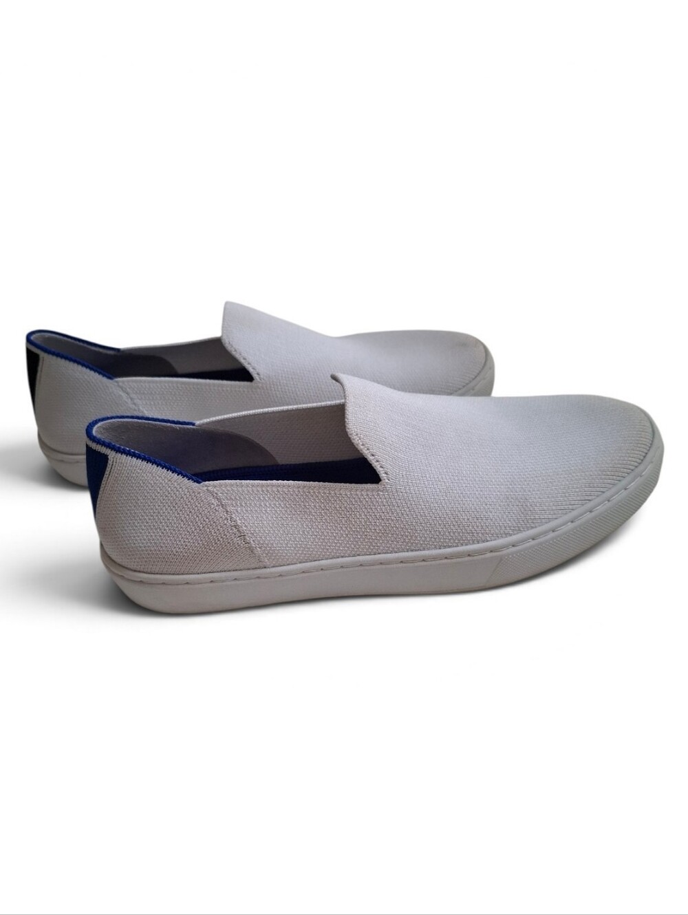 Rothys Womens White Original Knit Slip On Sneakers Size 7
